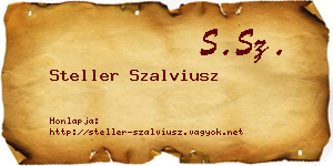 Steller Szalviusz névjegykártya